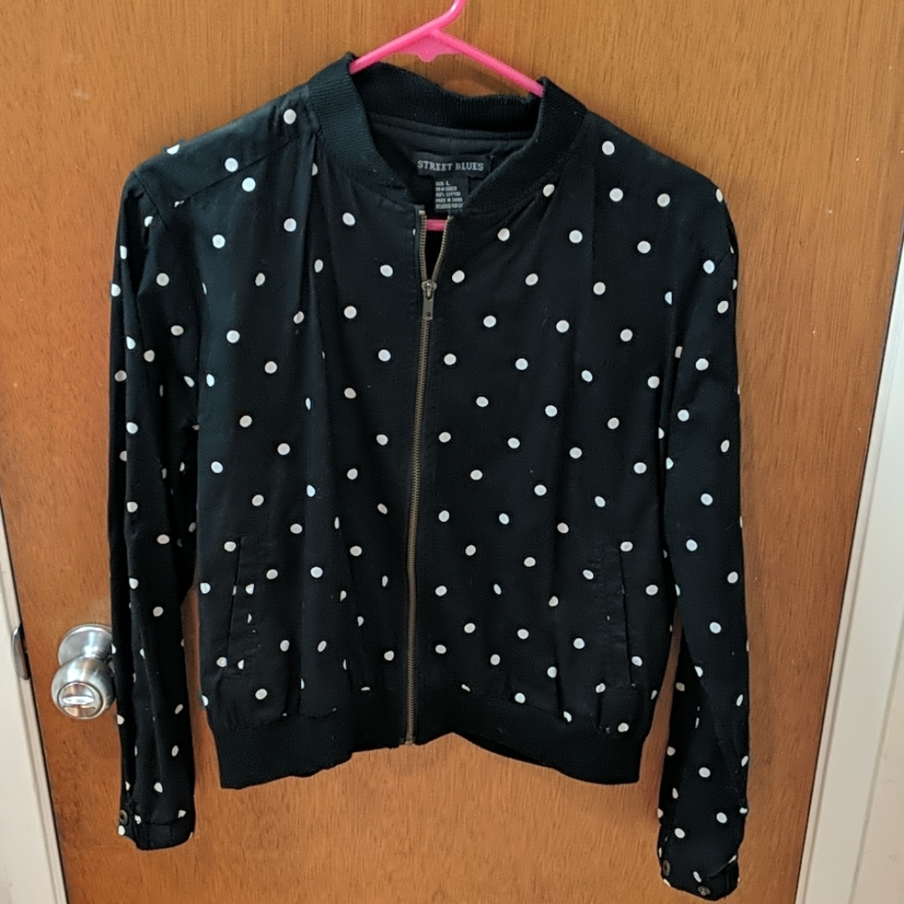 Adorable Polk a dot jacket